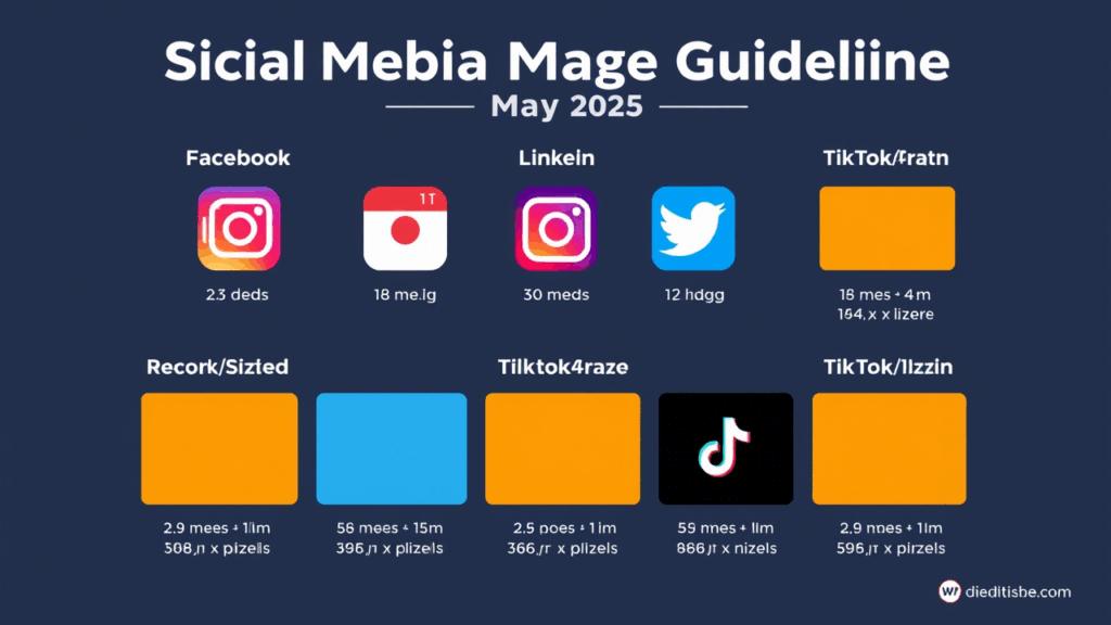 Social media image sizes for all...