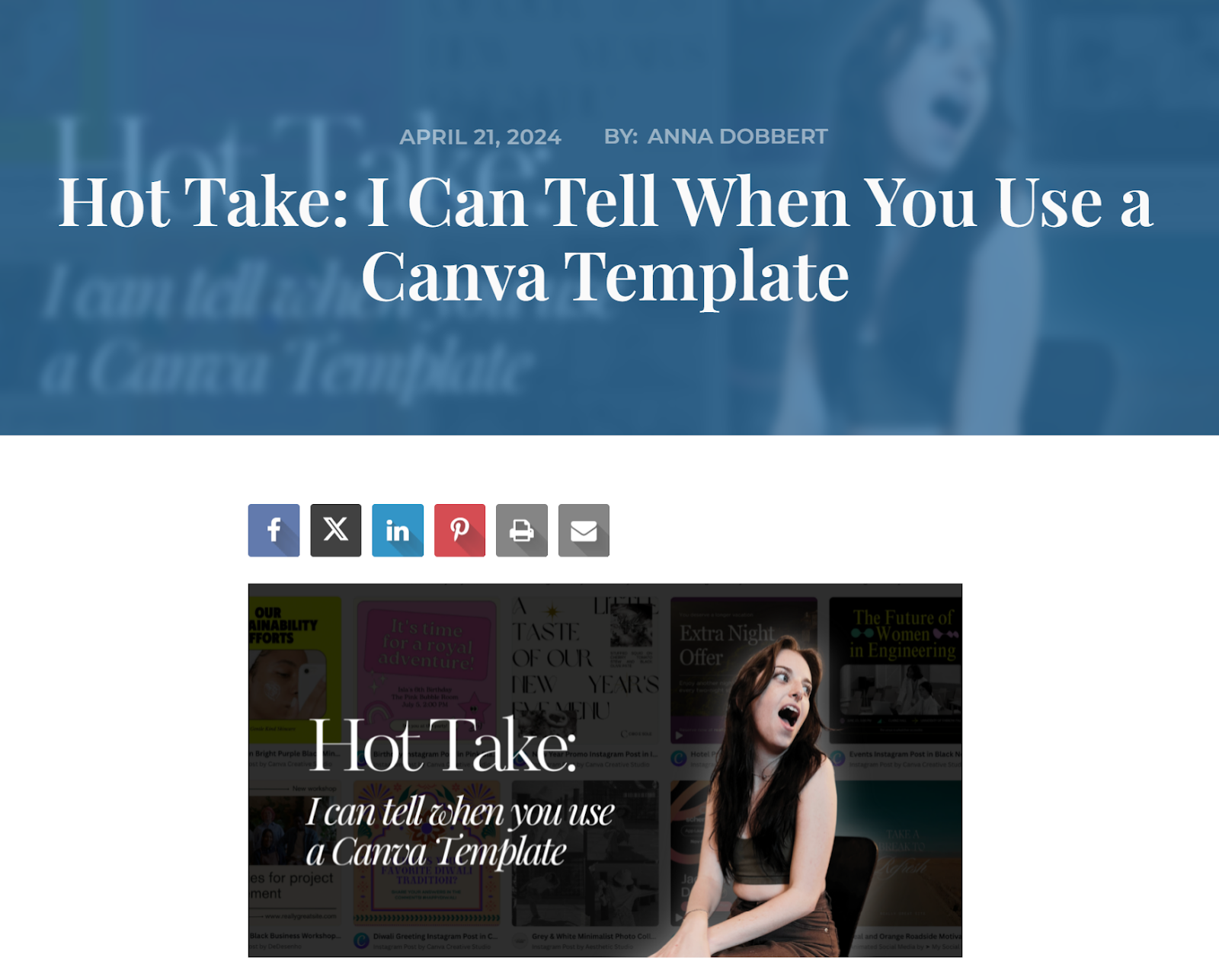 Hot Take
Hot take blog post example.