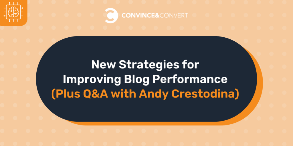 New Strategies for Improving Blog Performance...