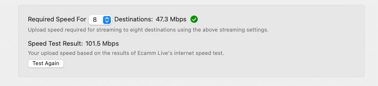 Ecamm Live Internet Speed Checker Ecamm Live Internet Speed Checker