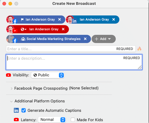 Ecamm Live Multistreaming Destinations Ecamm Live Multistreaming Destinations