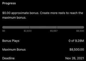 How much money can you make from Reels play bonuses