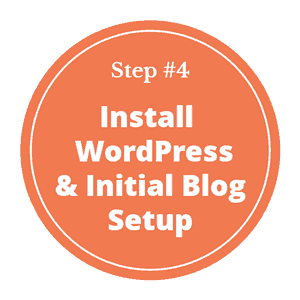 How to start a blog - step 4- install WordPress