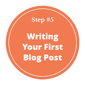 How to start a blog in 2025 - step 5- how to write your first blog post