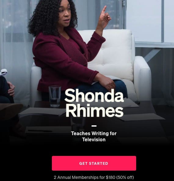 Shonda Rhimes Teaches Writing for Television