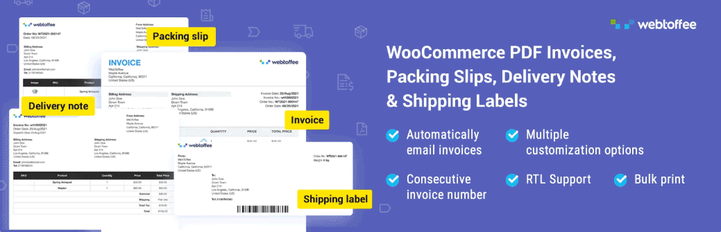 Create Invoices, Delivery Notes and Shipping Labels with this WooCommerce Plugin 