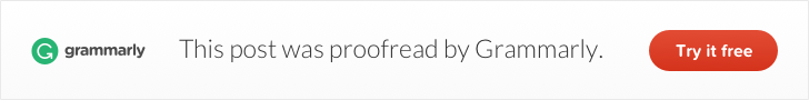 Grammarly affiliate banner example