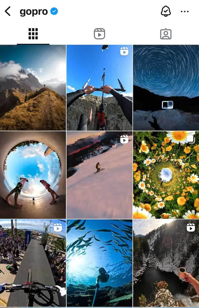 social listening examples - GoPro