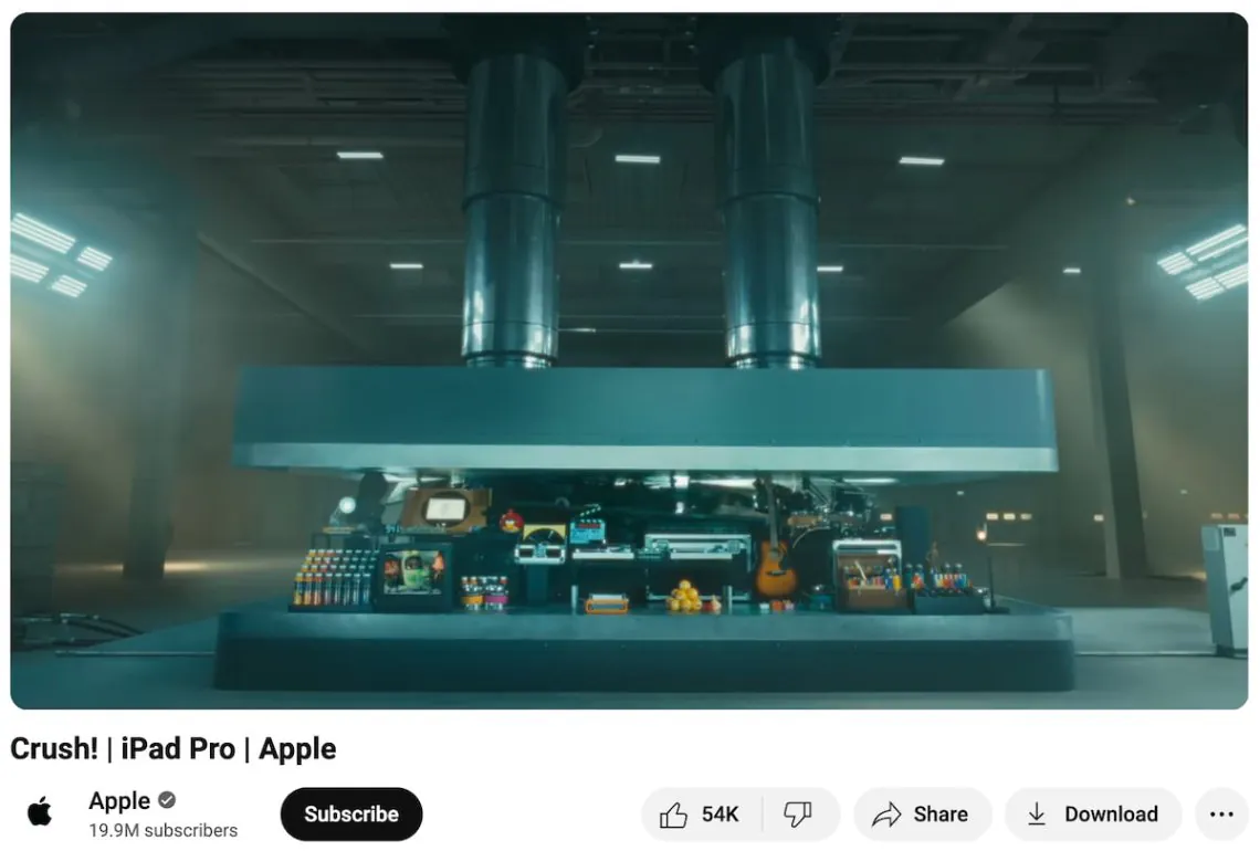 social listening examples - apple ad