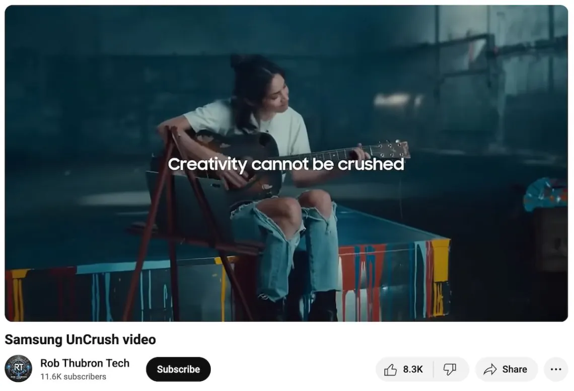 social listening examples - samsung